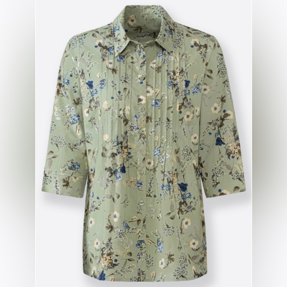 Country Cottagecore Floral Shirt SZ 14